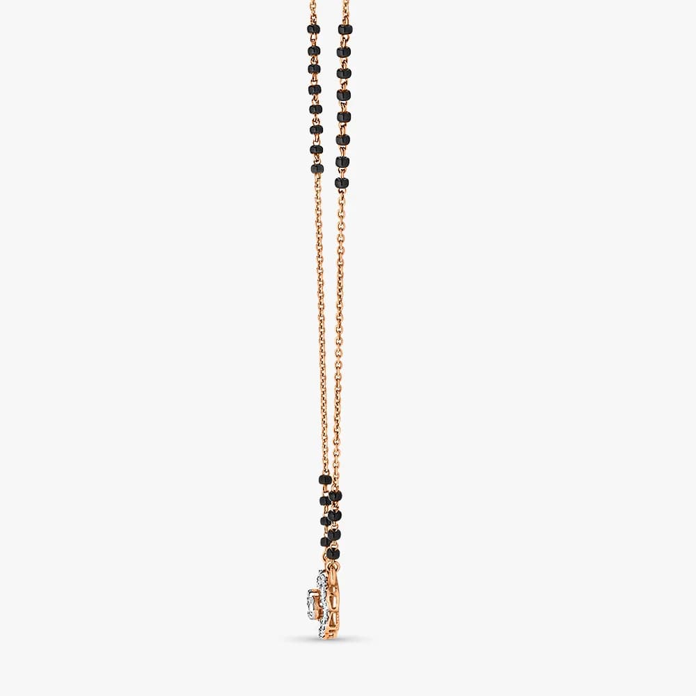 Bloom Motif Diamond Mangalsutra — image 3