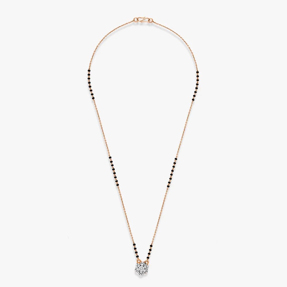Bloom Motif Diamond Mangalsutra — image 4