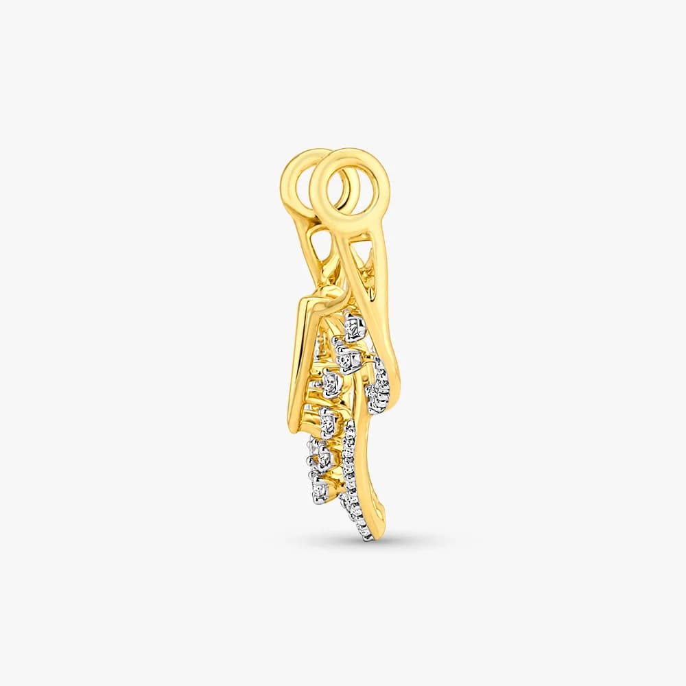 Diamond Chevron Tanmaniya Pendant — image 4