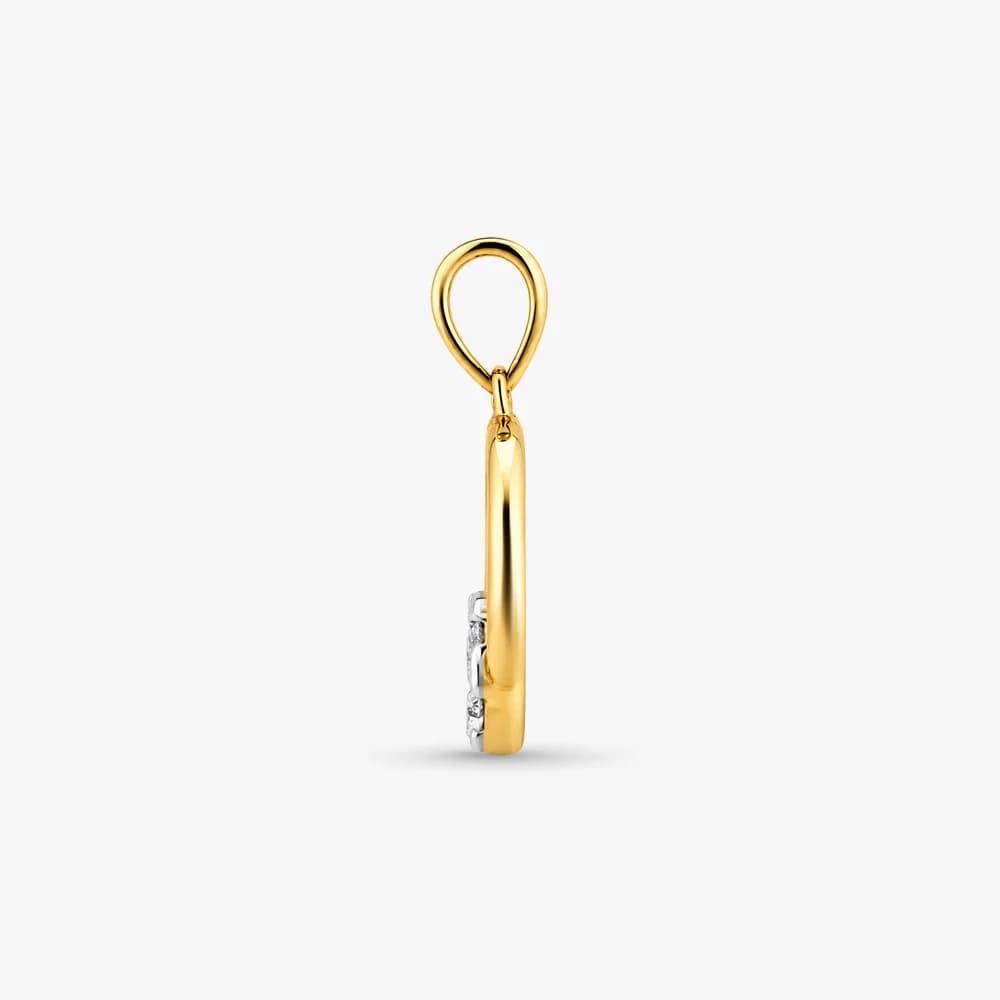 Circle & Spark Diamond Pendant — image 4