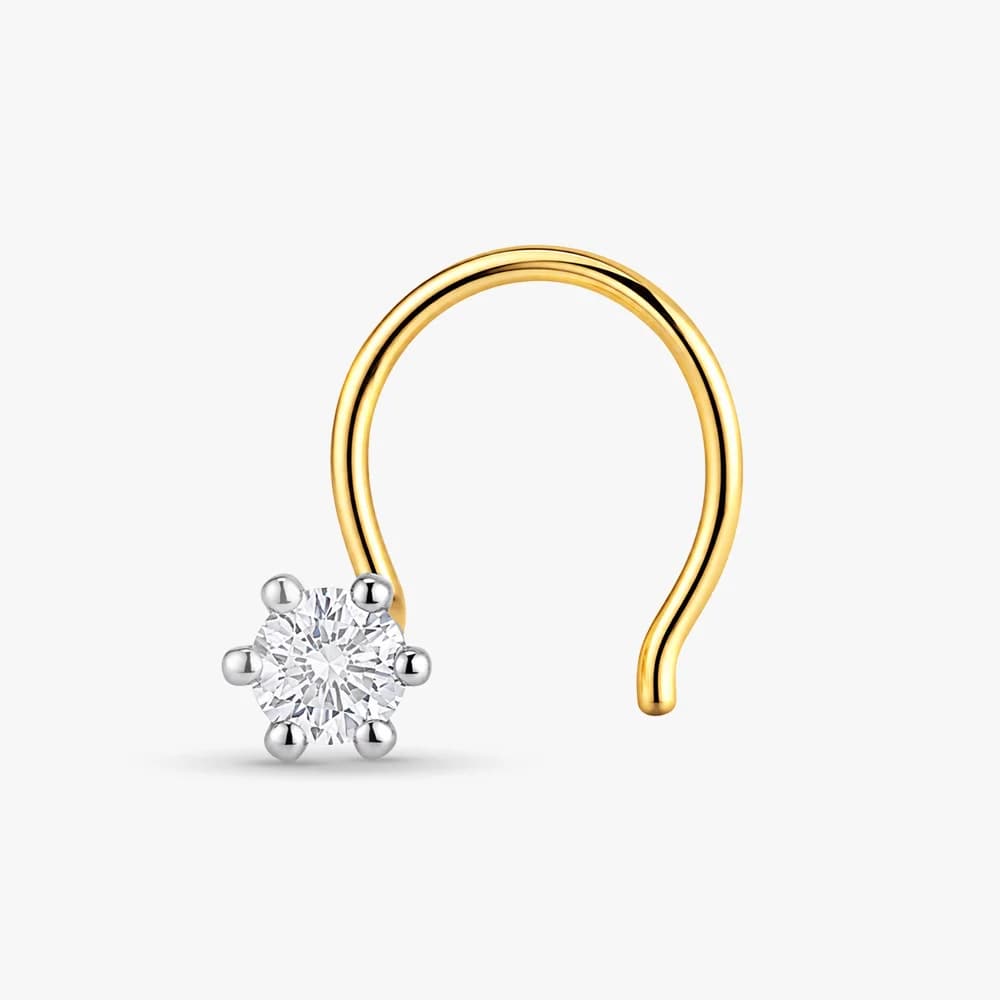 Elegant Diamond Nose Pin — image 1