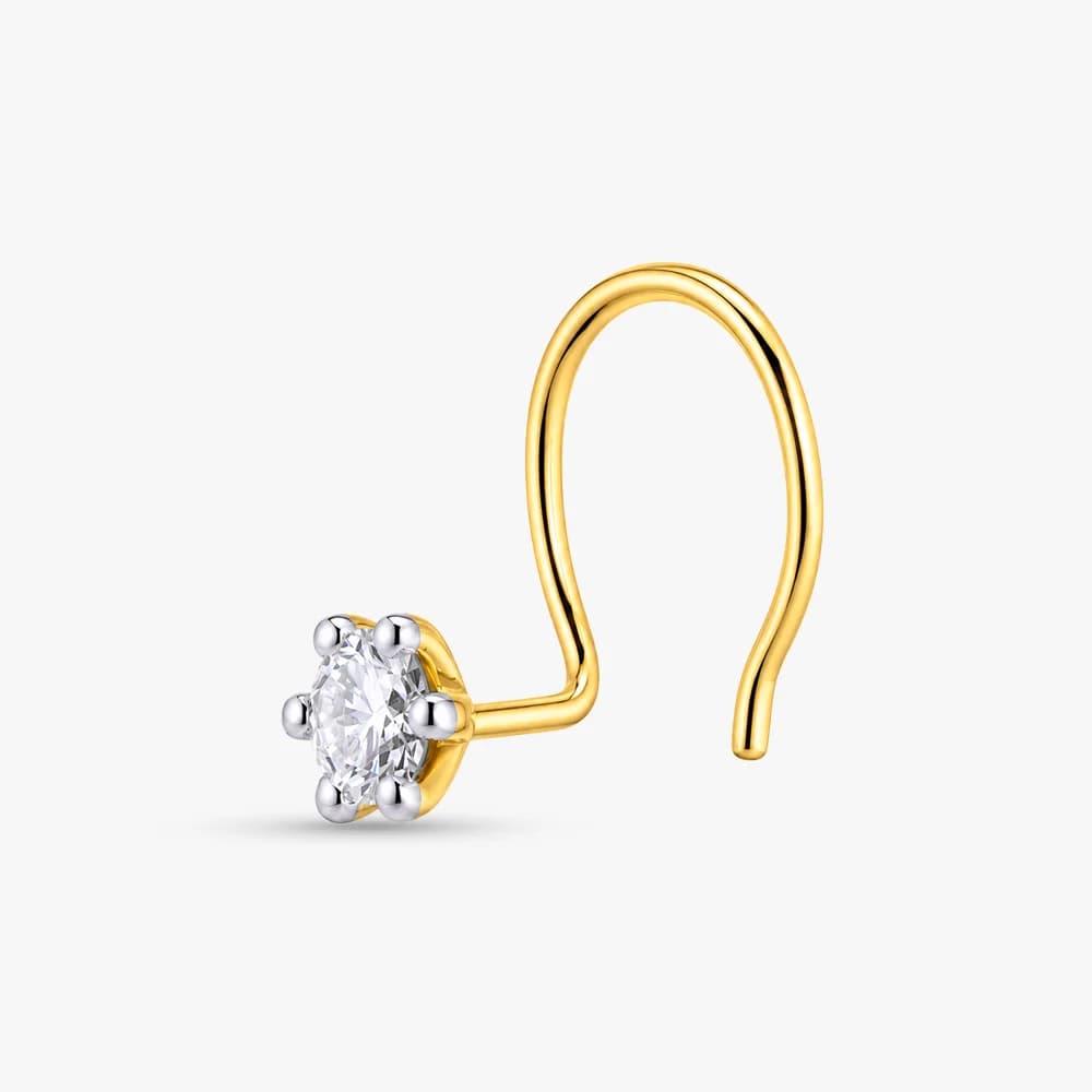 Elegant Diamond Nose Pin — image 2