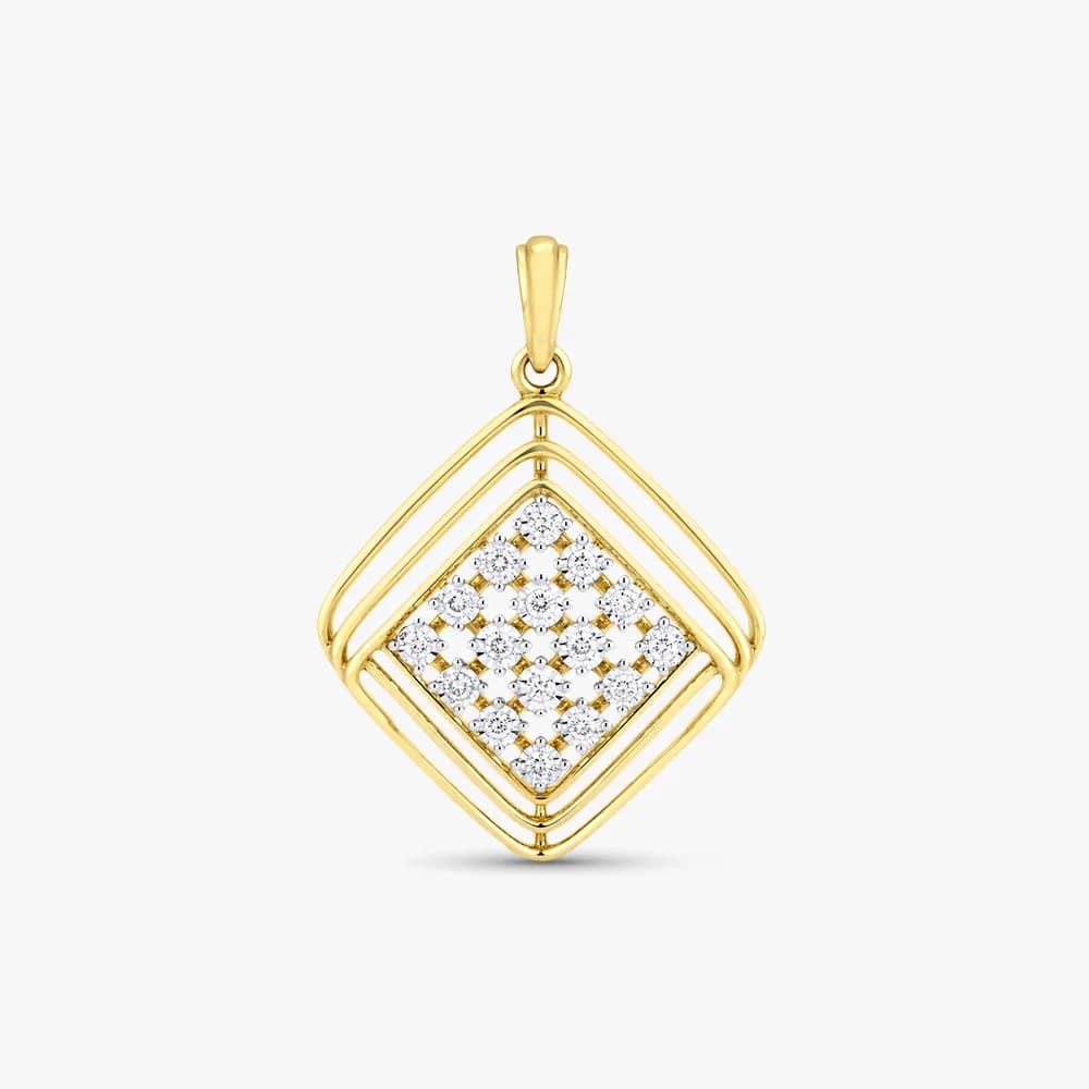 Nested Diamond Pendant — image 1