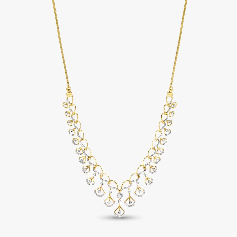 Petal Flow Diamond Necklace — image 1