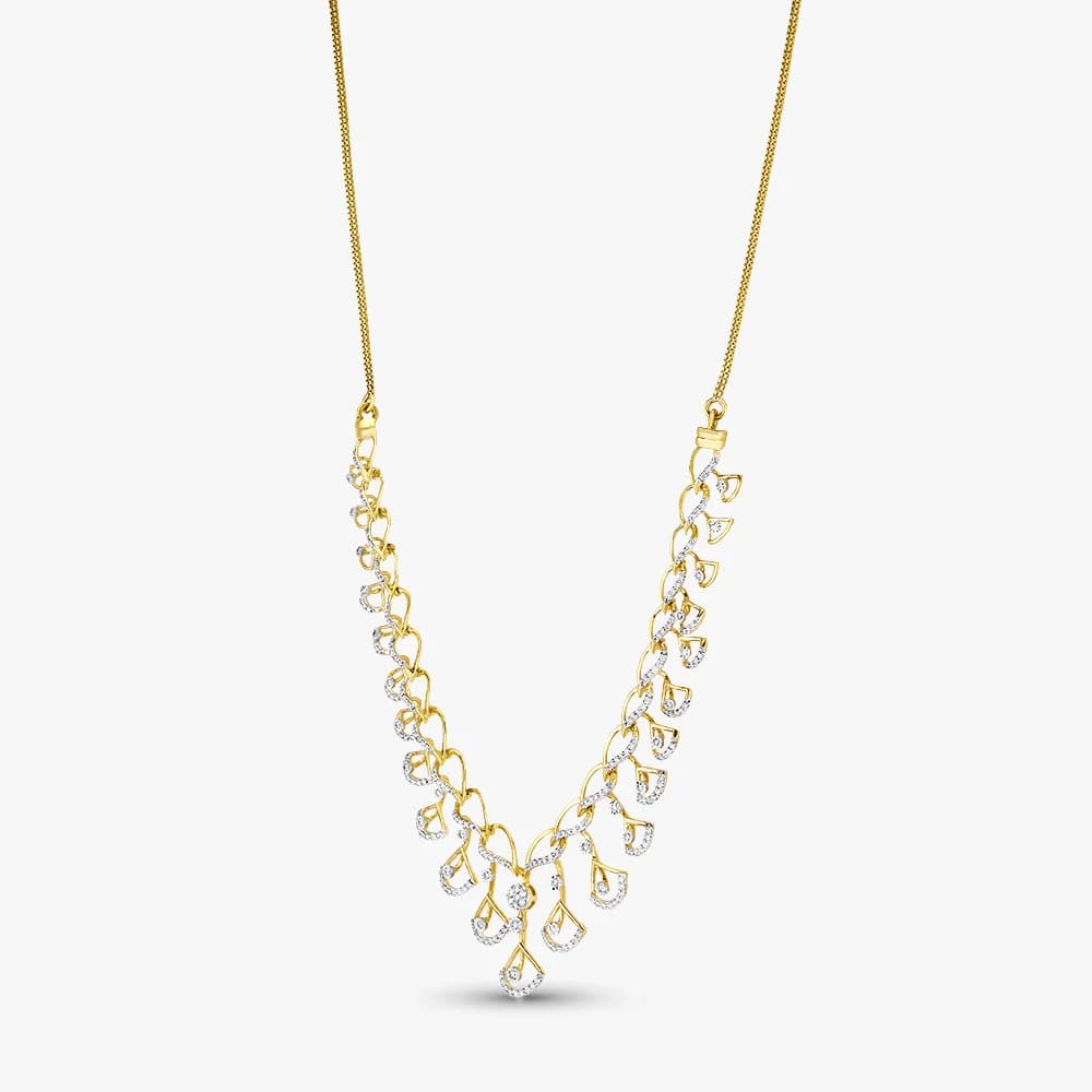 Petal Flow Diamond Necklace — image 2