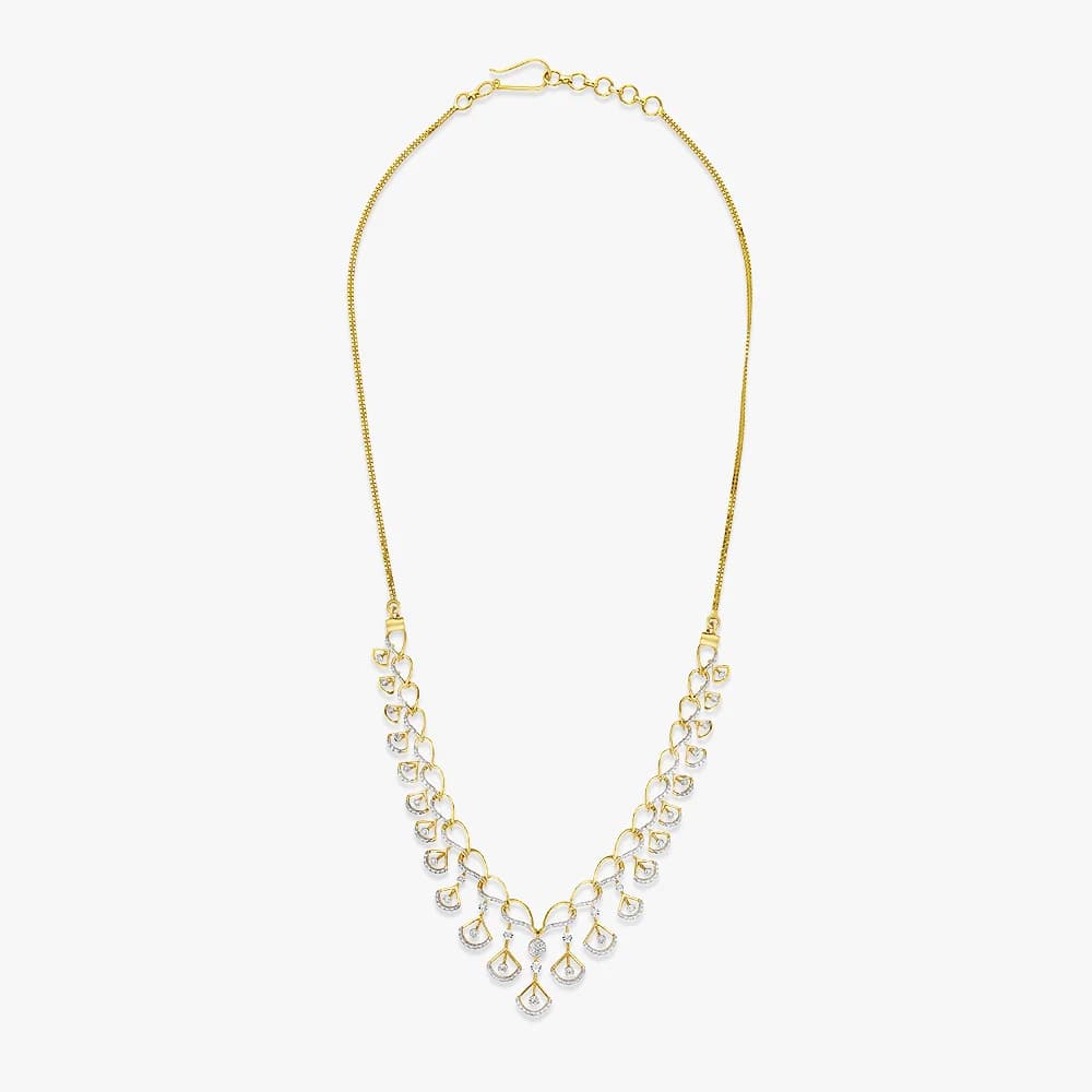 Petal Flow Diamond Necklace — image 3