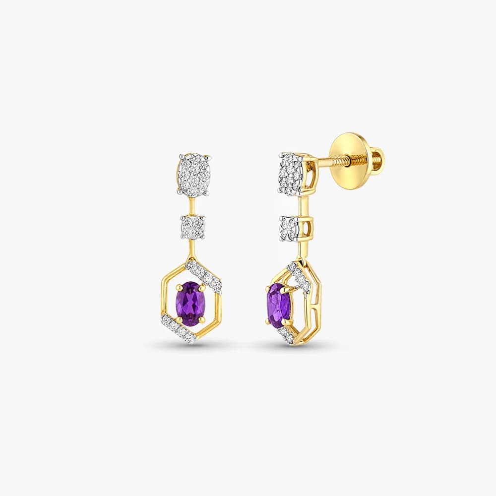 Azure Allure Diamond Earrings — image 1