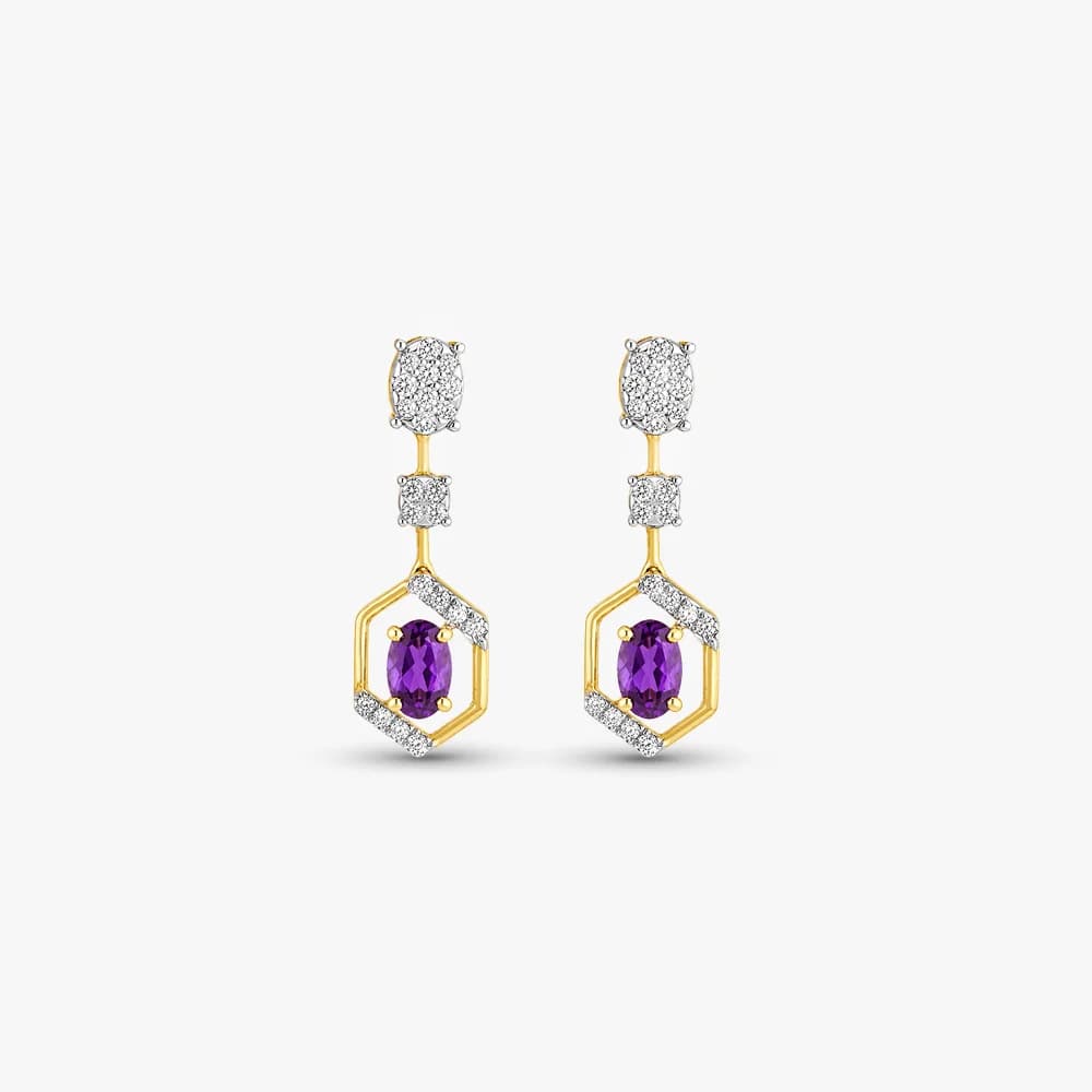 Azure Allure Diamond Earrings — image 2