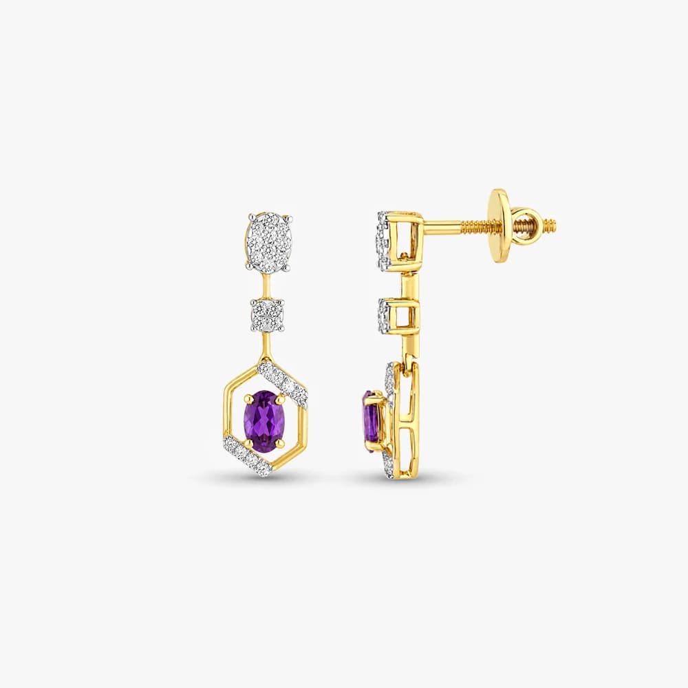 Azure Allure Diamond Earrings — image 3