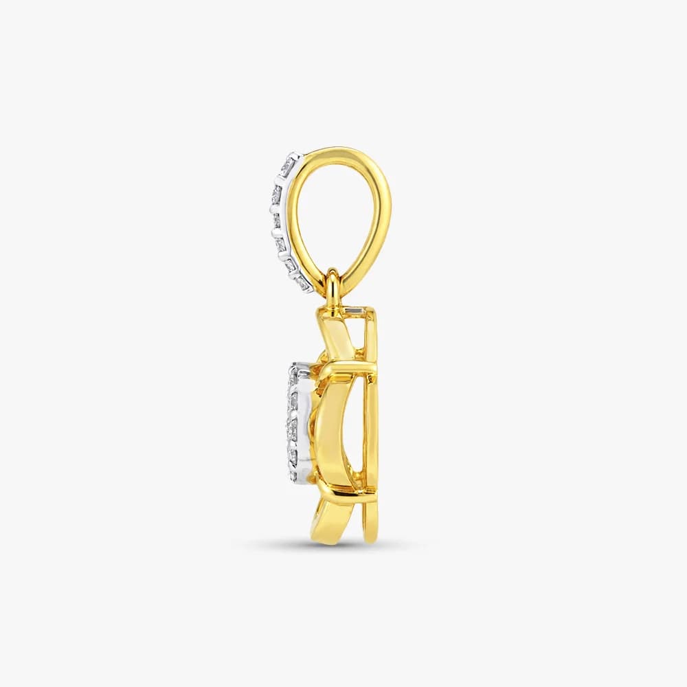 Four Petal Diamond Pendant — image 4