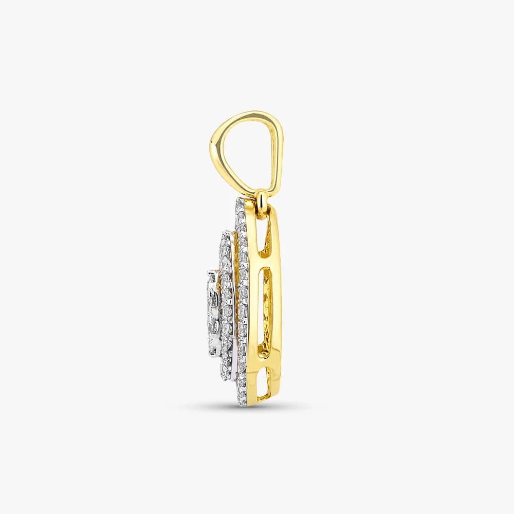 Nested Teardrop Diamond Pendant — image 4