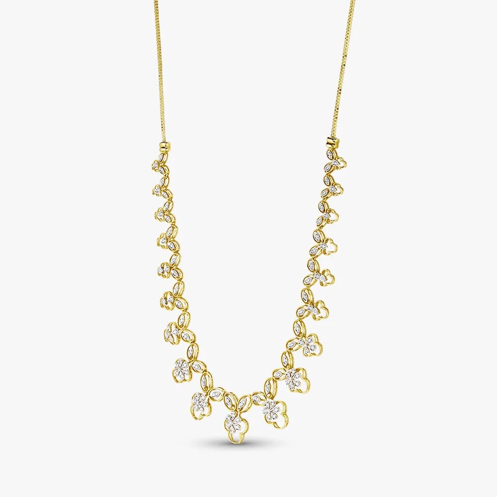 Floral Embrace Diamond Necklace — image 2