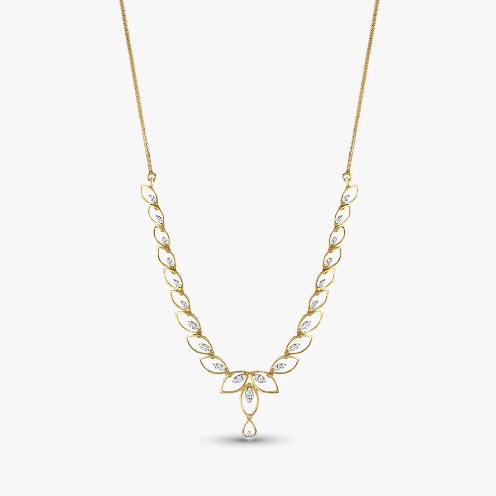 Petal Serenade Diamond Necklace — image 1