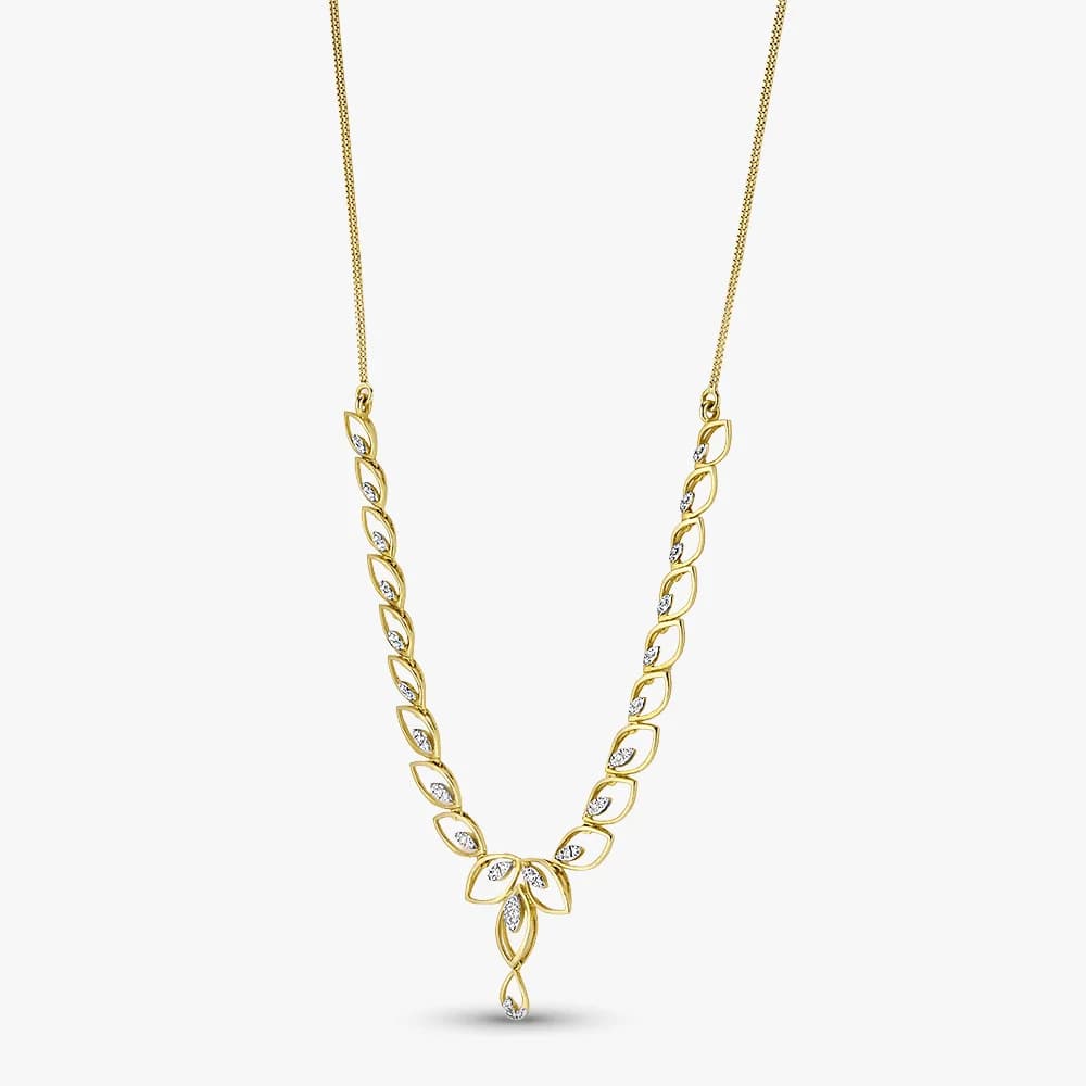 Petal Serenade Diamond Necklace — image 2