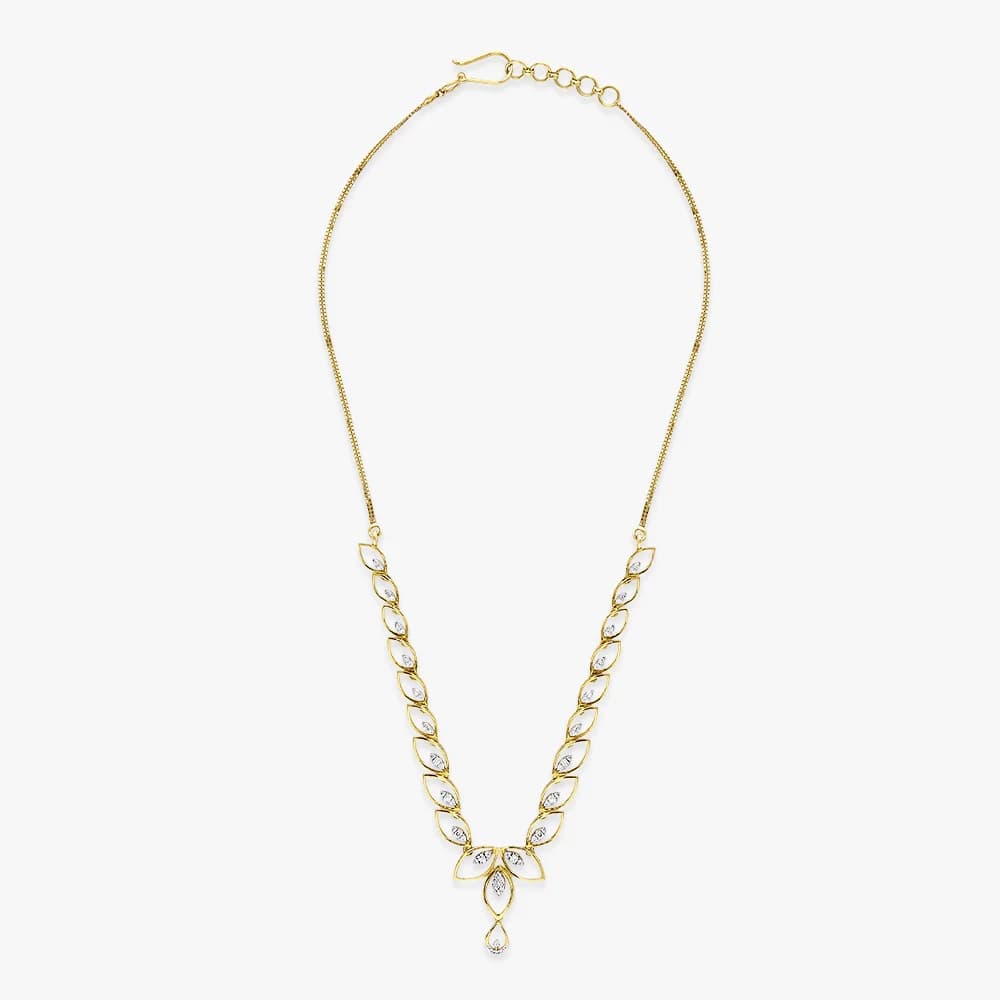 Petal Serenade Diamond Necklace — image 3