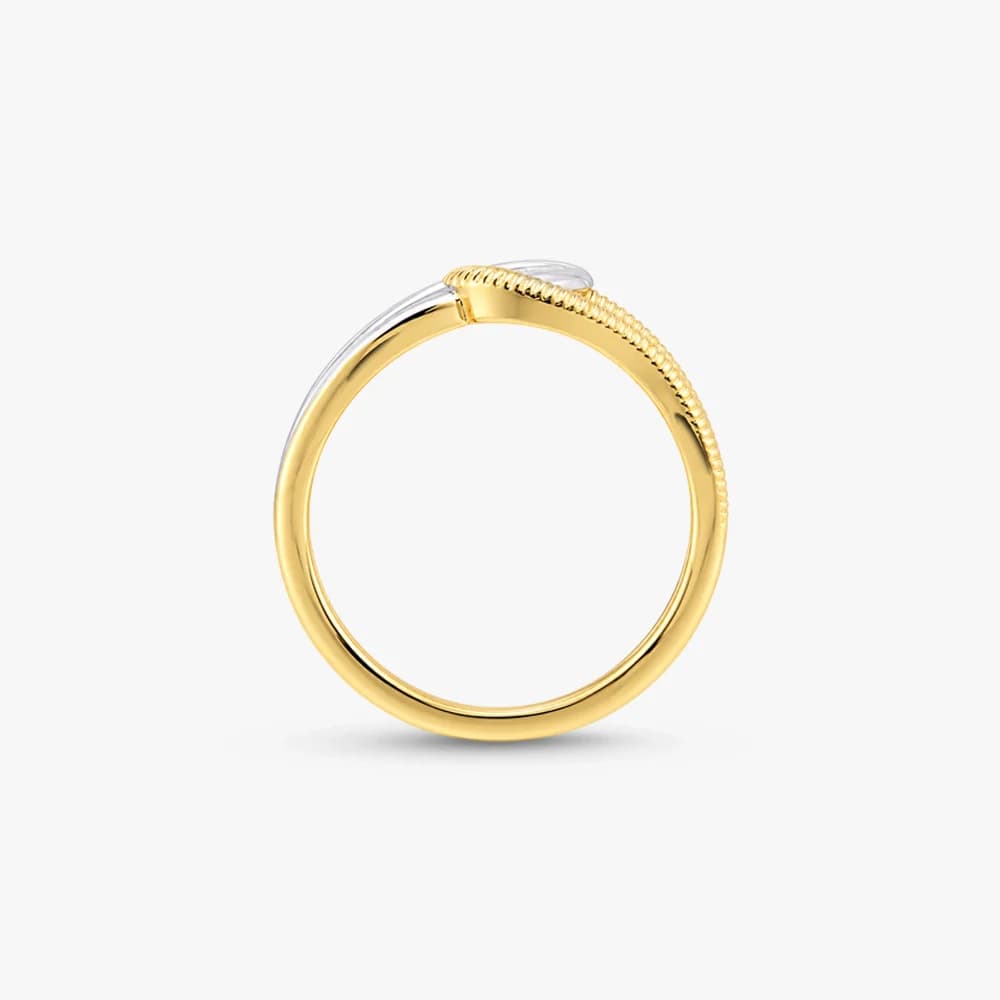 Entwined Curves Gold Ring — image 4