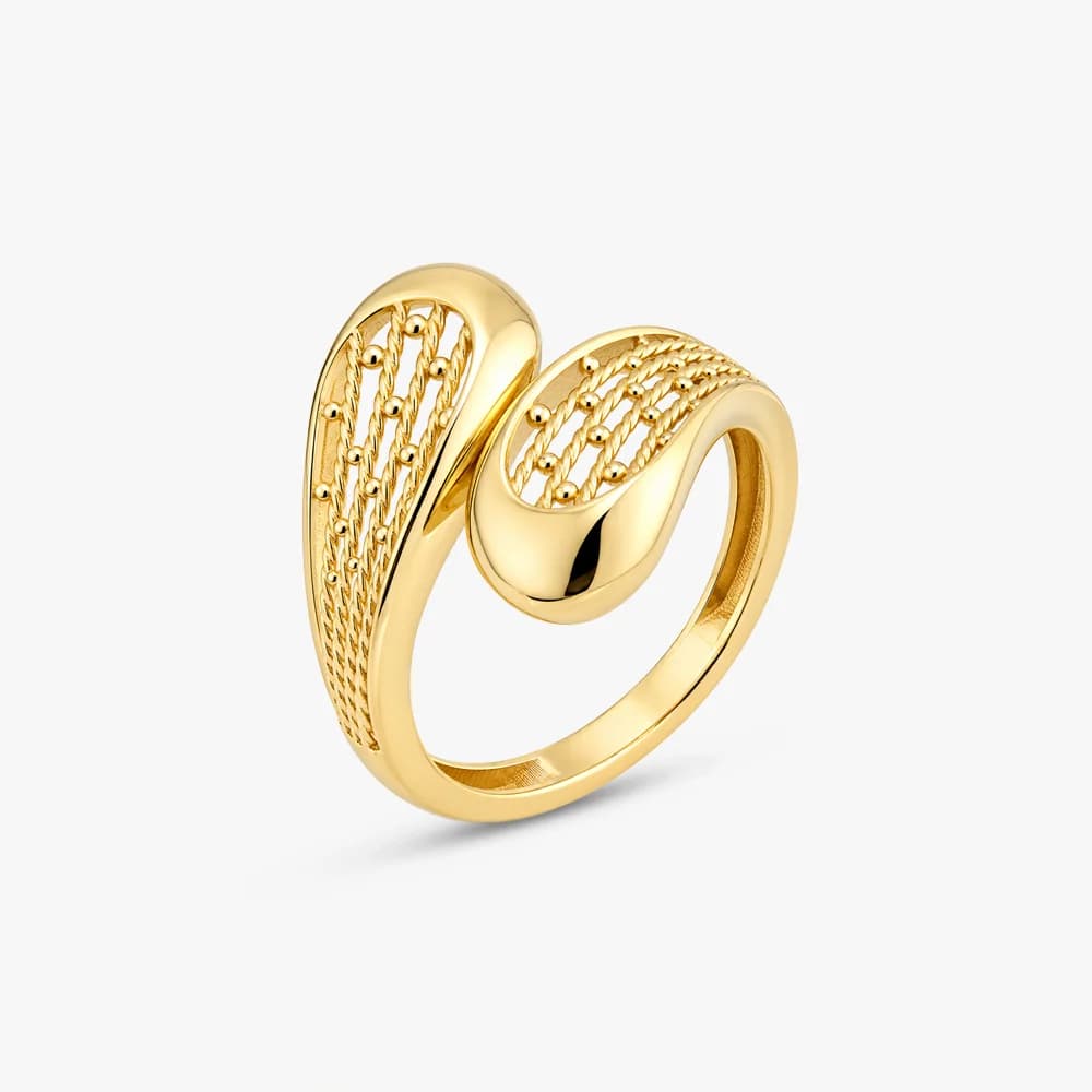 Sculptural Grace Gold Ring — image 1