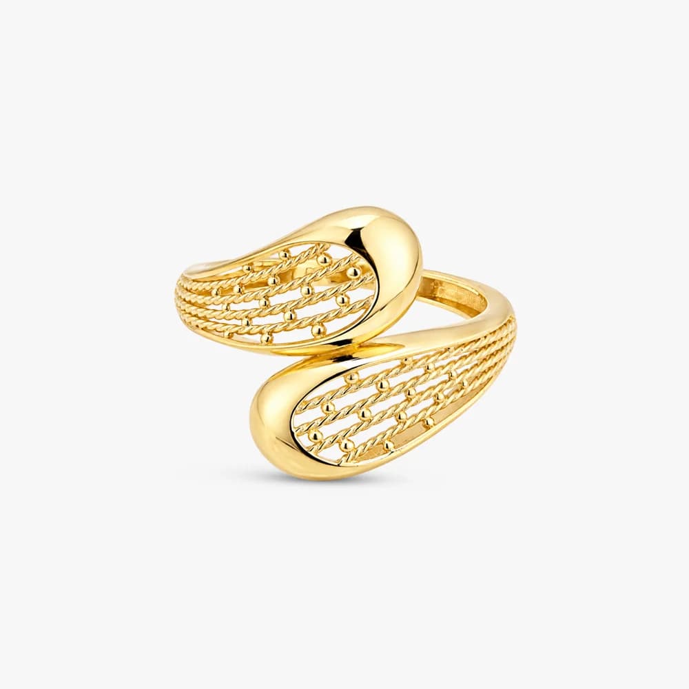 Sculptural Grace Gold Ring — image 3