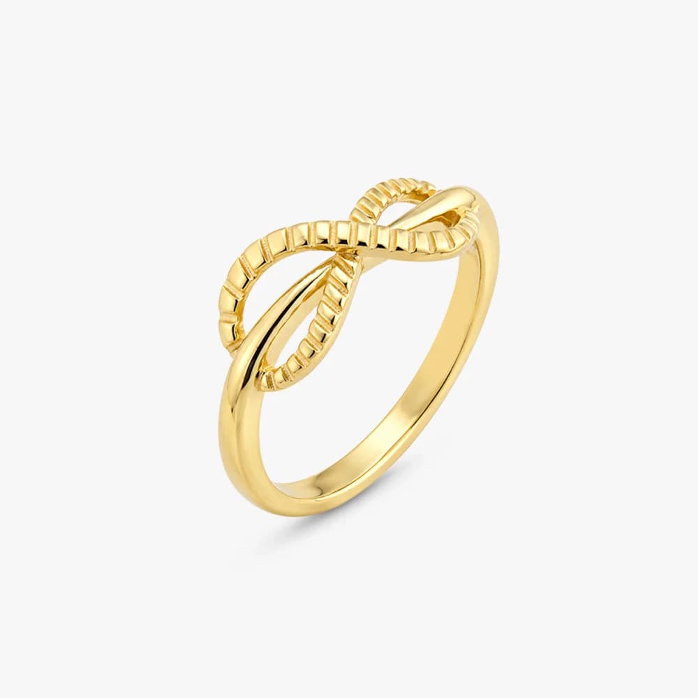Infinity Embrace Gold Ring — image 1