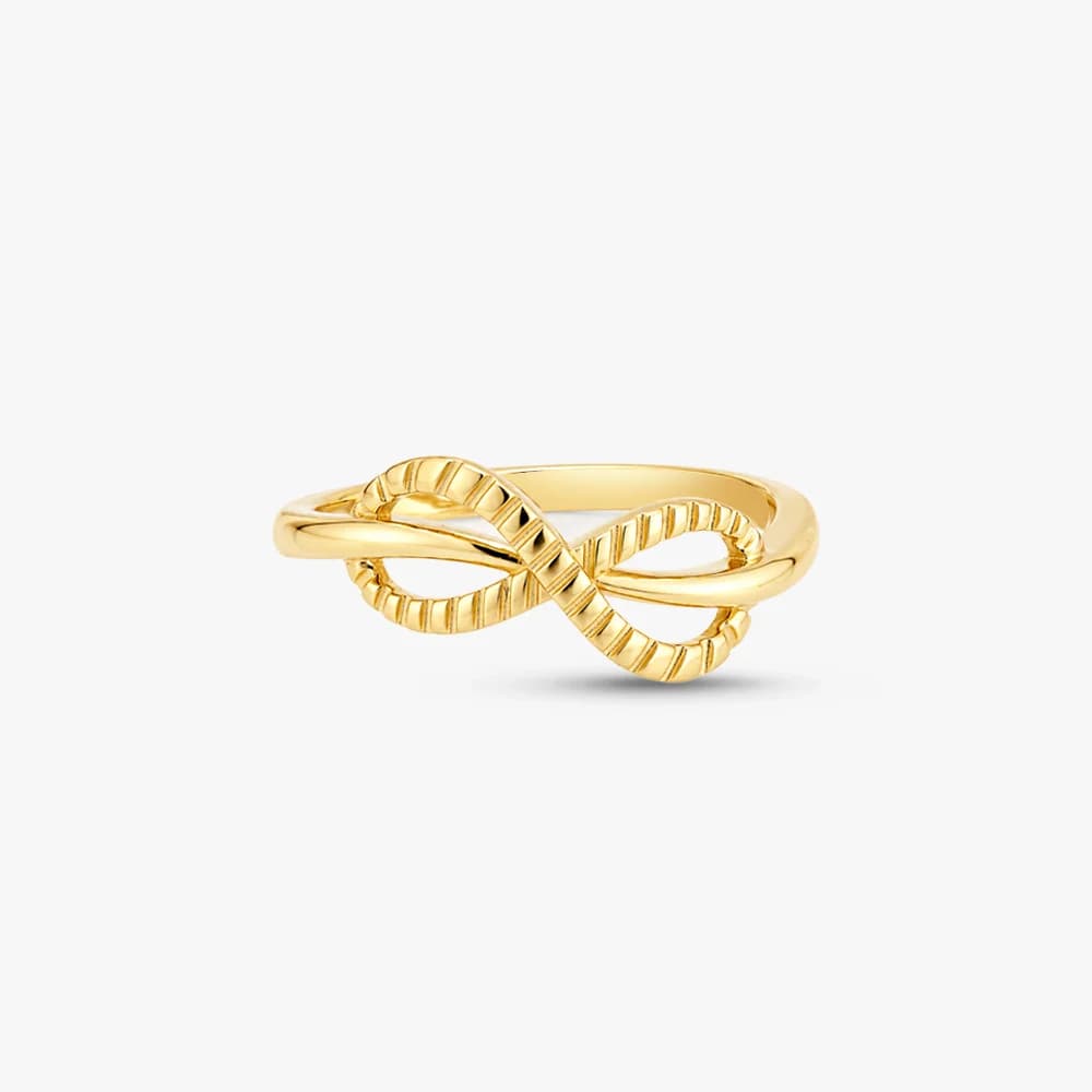 Infinity Embrace Gold Ring — image 3