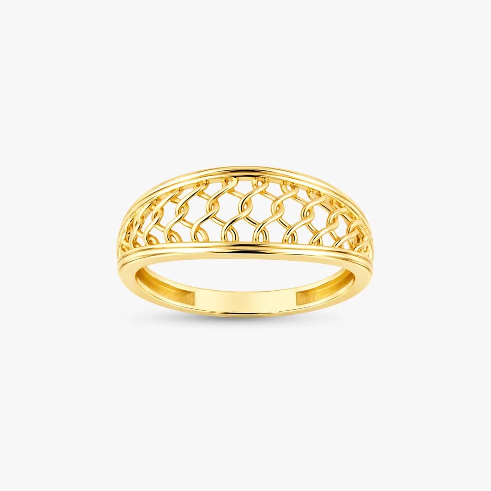 Golden Mesh Ring — image 2