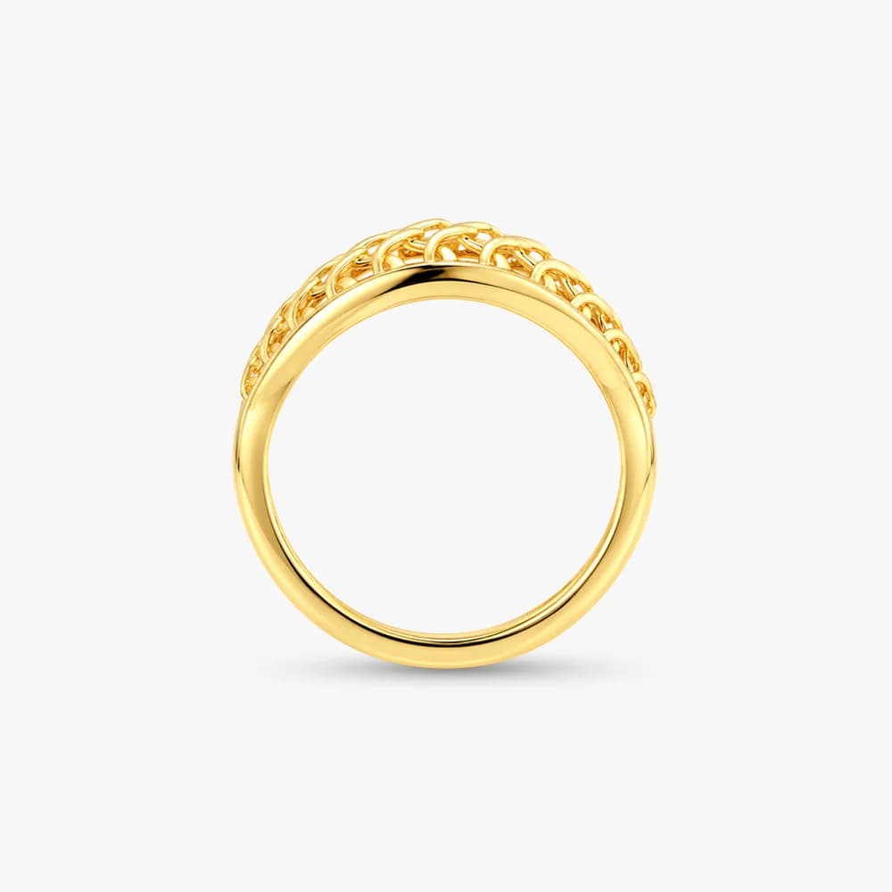 Golden Mesh Ring — image 3