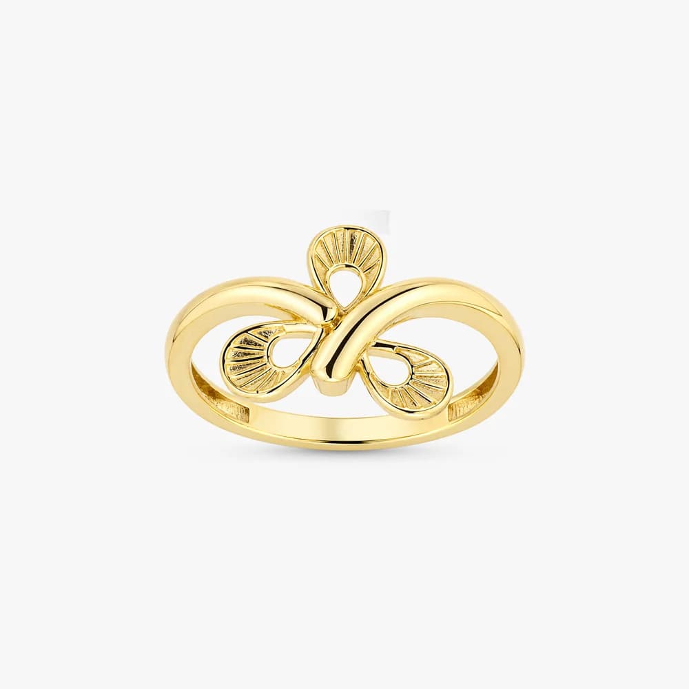 Infinity Petal Gold Ring — image 1