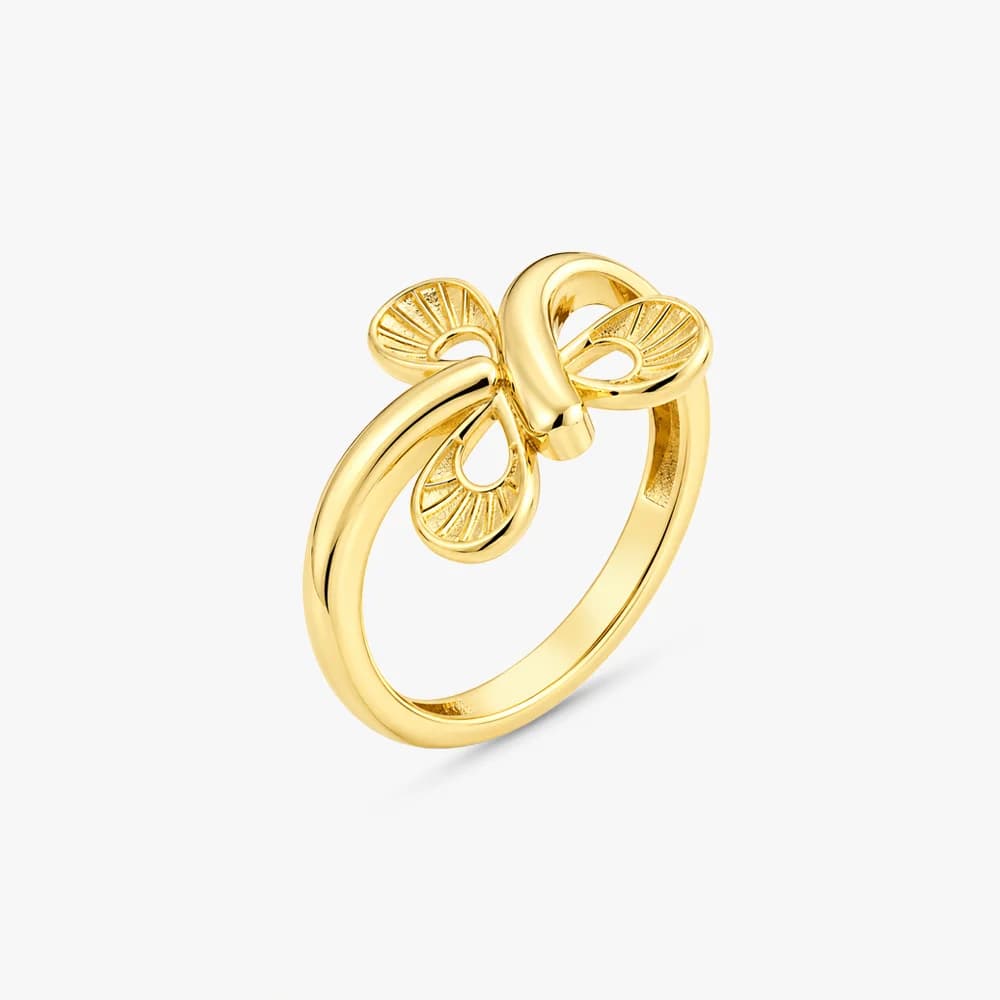 Infinity Petal Gold Ring — image 2