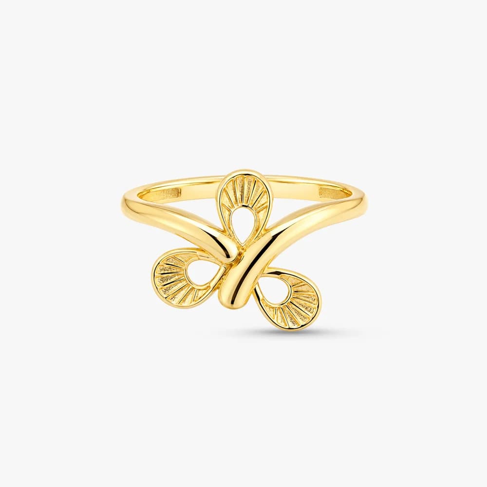 Infinity Petal Gold Ring — image 3