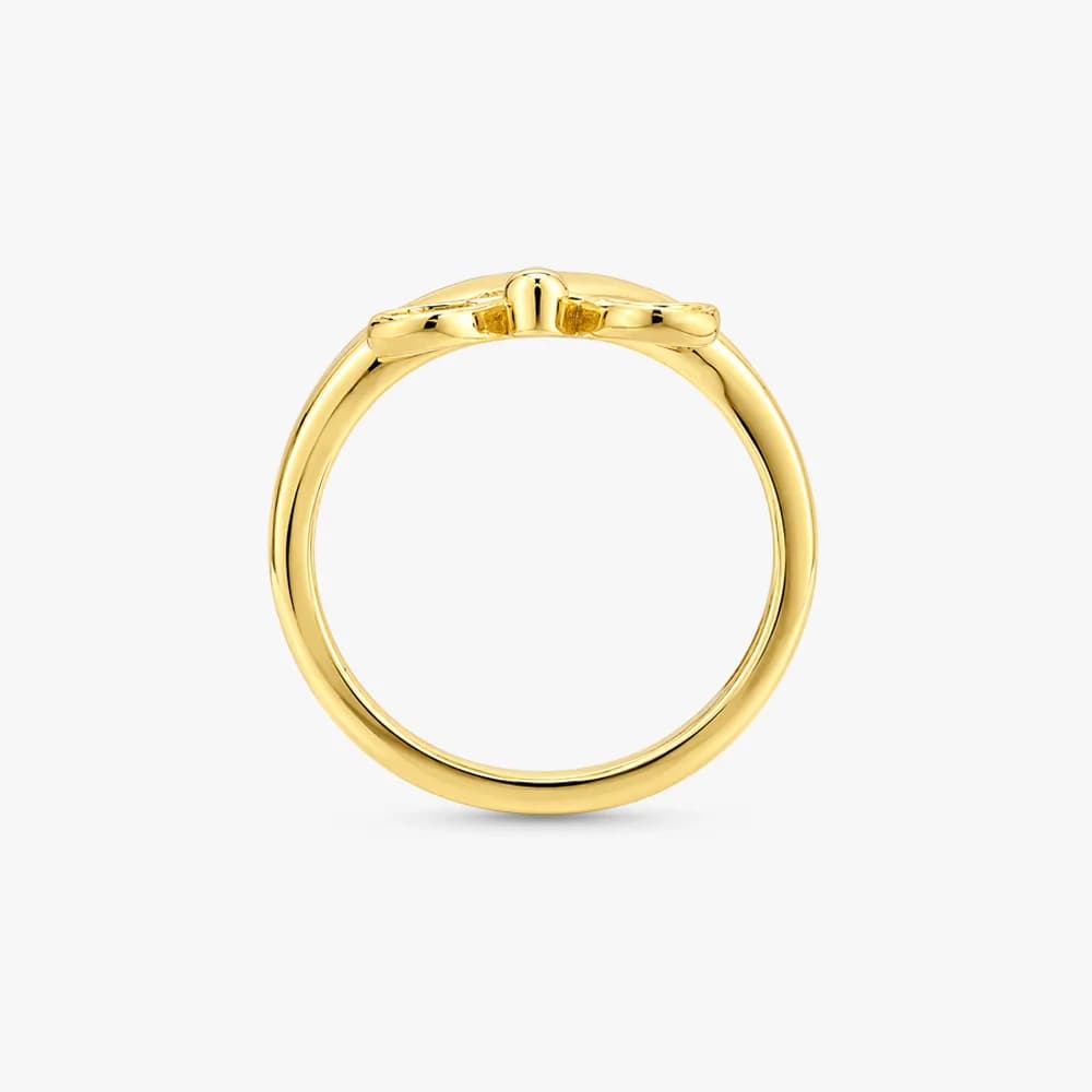 Infinity Petal Gold Ring — image 4