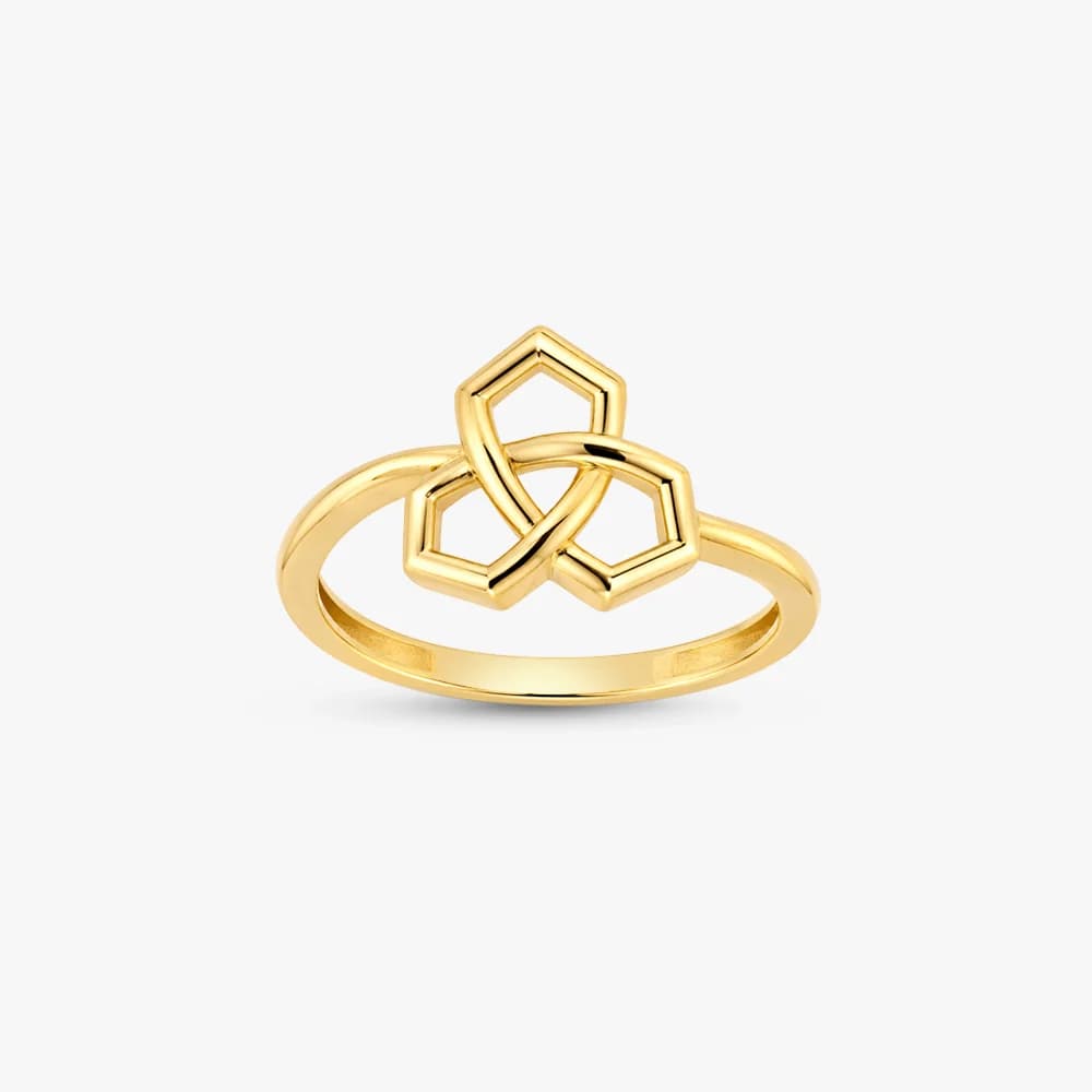 Trinity Knot Gold Ring — image 1