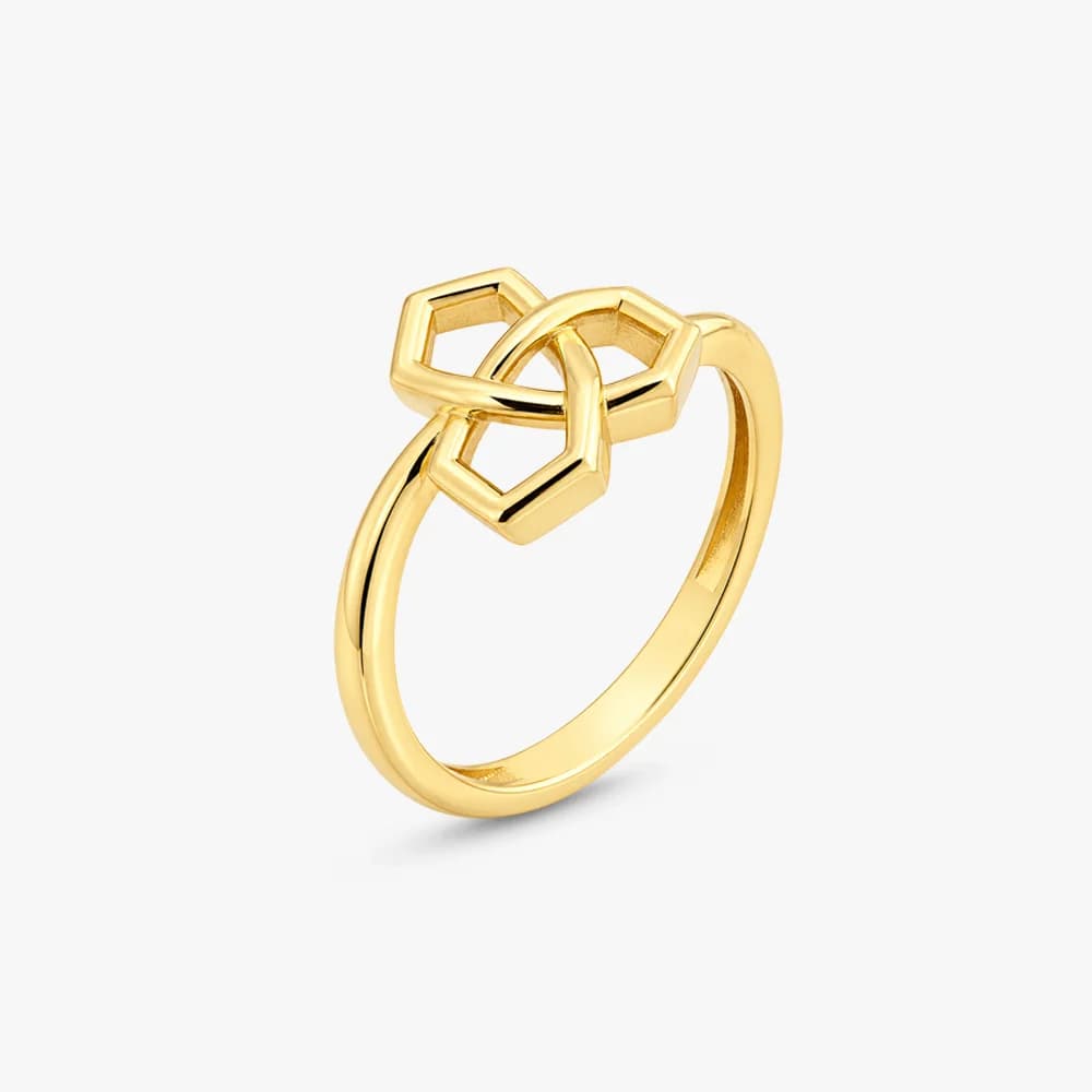Trinity Knot Gold Ring — image 2