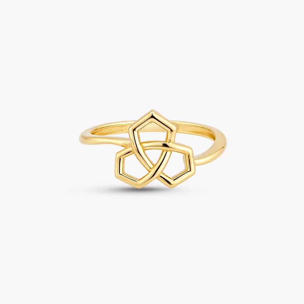 Trinity Knot Gold Ring — image 3