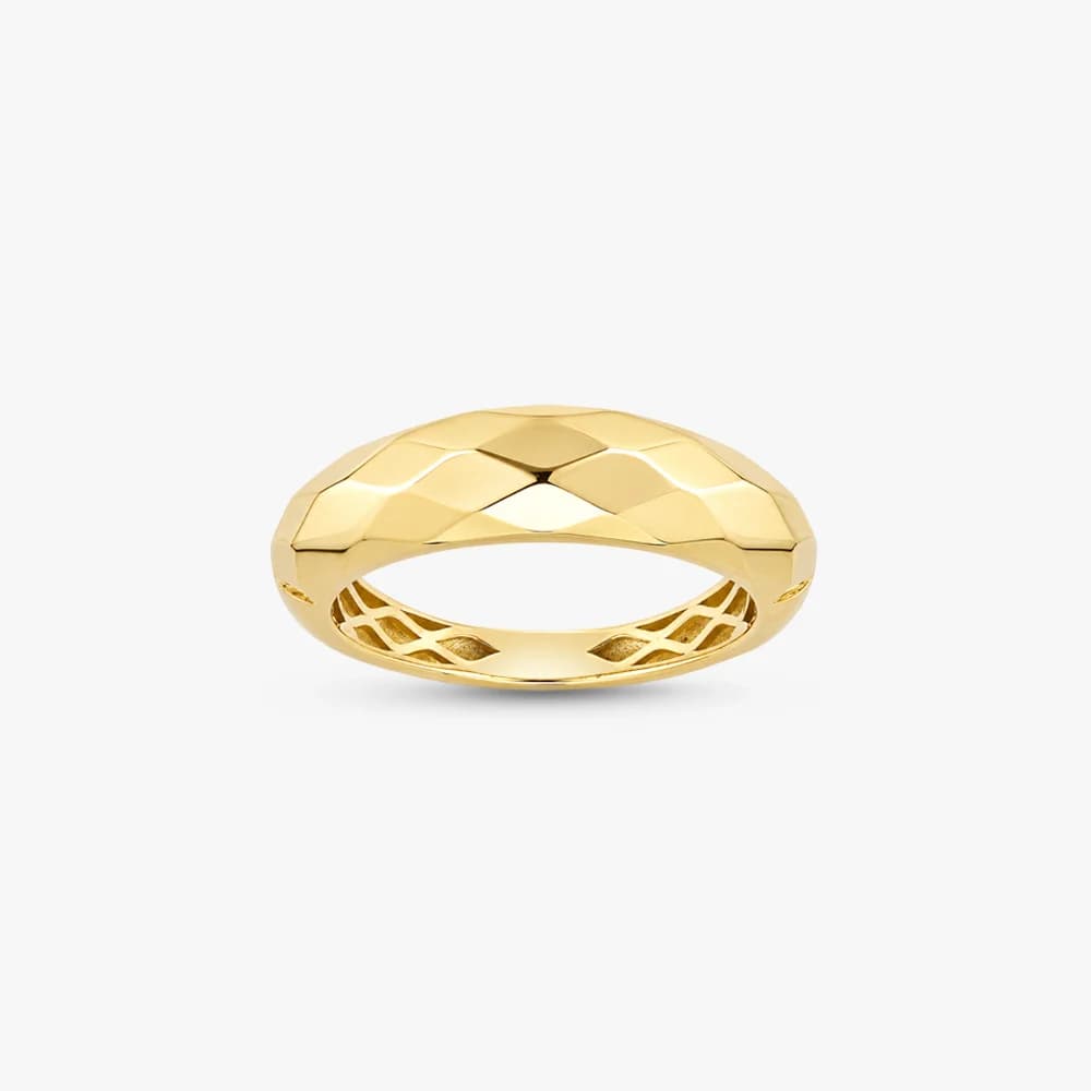 Sculpted Gold Band Ring — image 2
