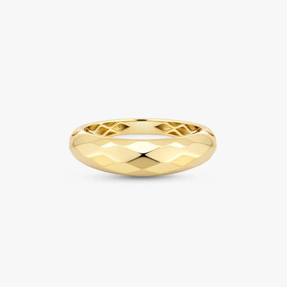 Sculpted Gold Band Ring — image 3