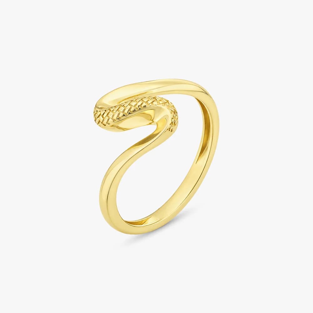 Textured Twist Gold Ring — image 2