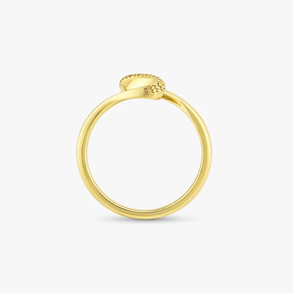 Textured Twist Gold Ring — image 4