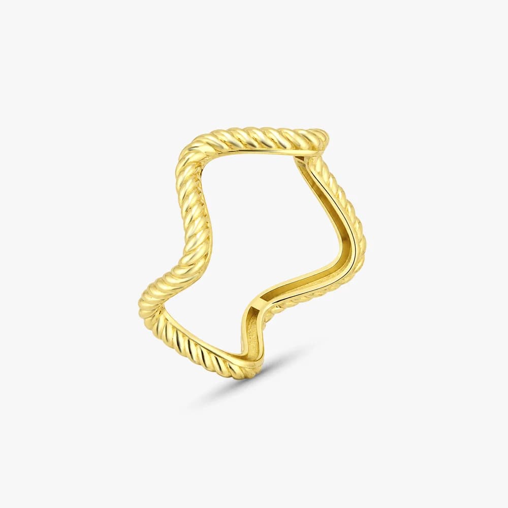 Rhythm Wave Gold Ring — image 2