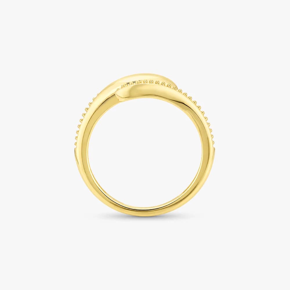 Textured Embrace Gold Ring — image 4