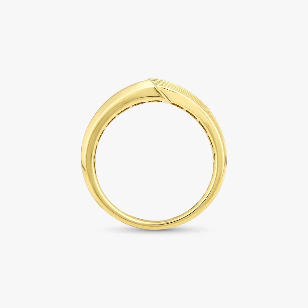 Sleek Twist Gold Ring — image 4