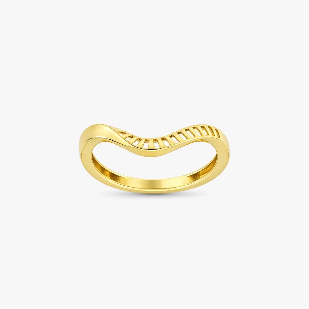 Aura Curve Gold Ring — image 1