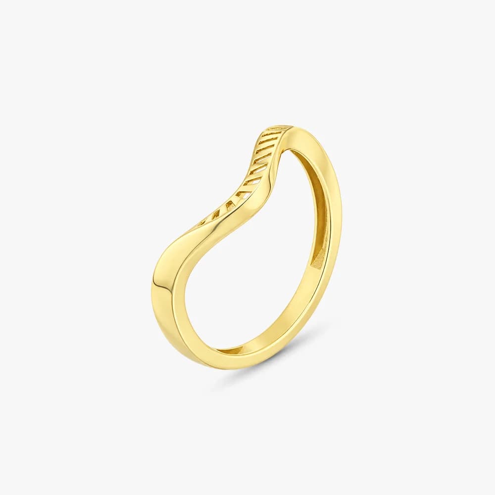 Aura Curve Gold Ring — image 2