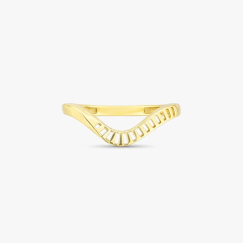 Aura Curve Gold Ring — image 3