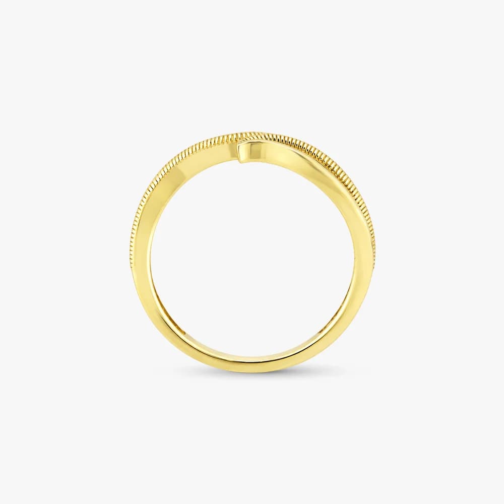 Sculpted Leaves Gold Ring — image 4