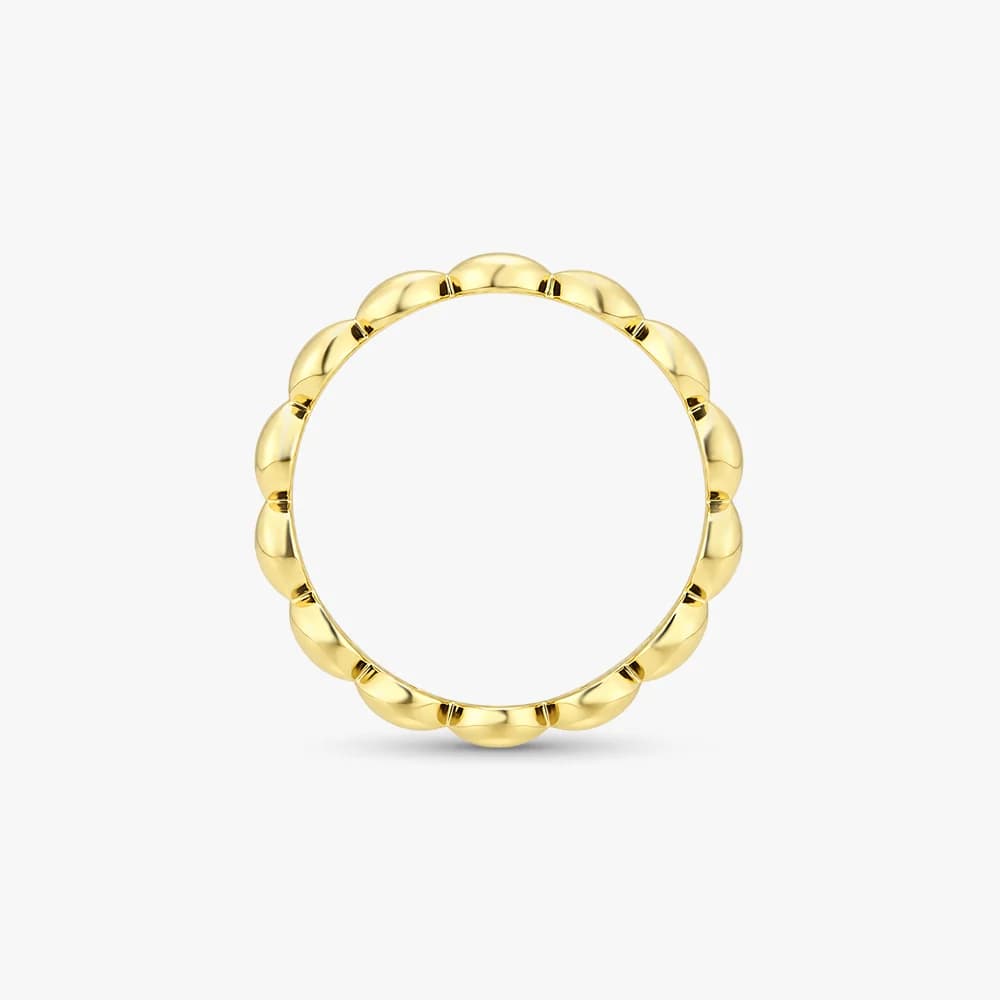 Beaded Eternity Gold Band Ring — image 4