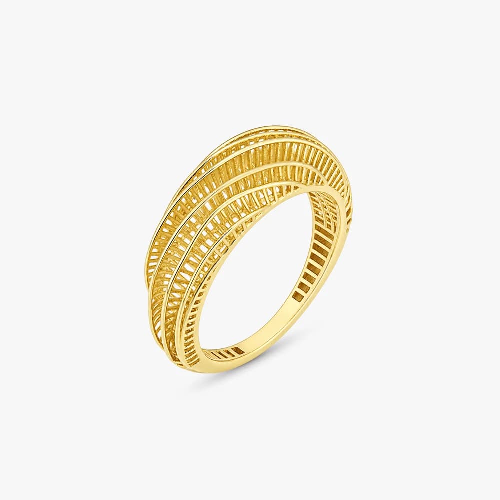 Aura Cascade Gold Ring — image 1