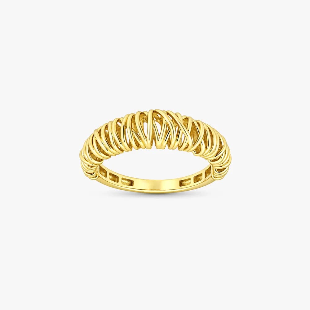 Intricate Weave Gold Ring — image 1
