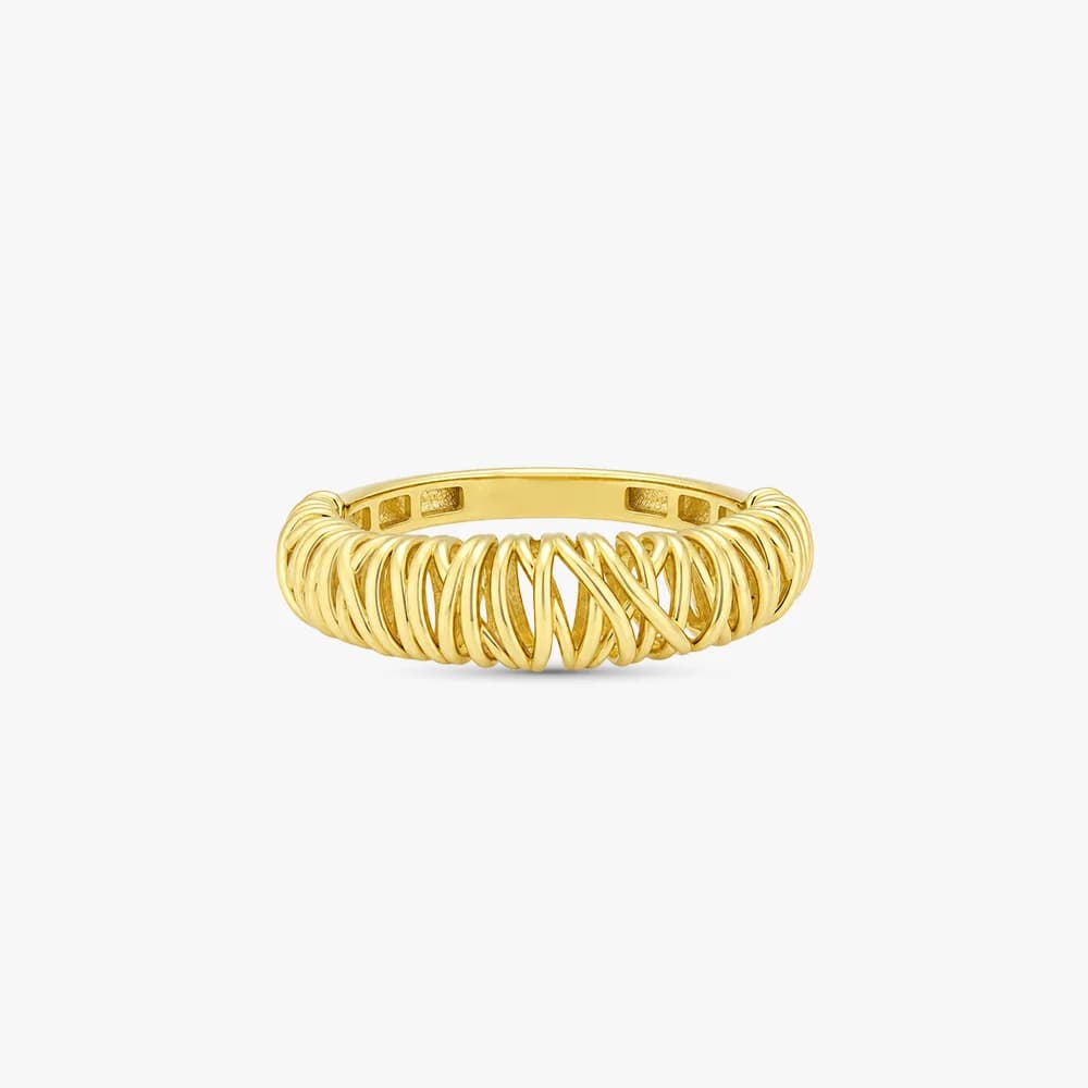 Intricate Weave Gold Ring — image 3