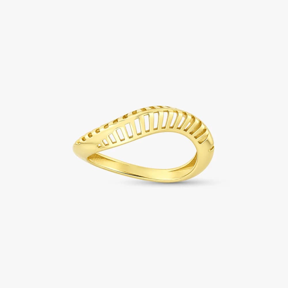 Gilded Crest Gold Ring — image 1