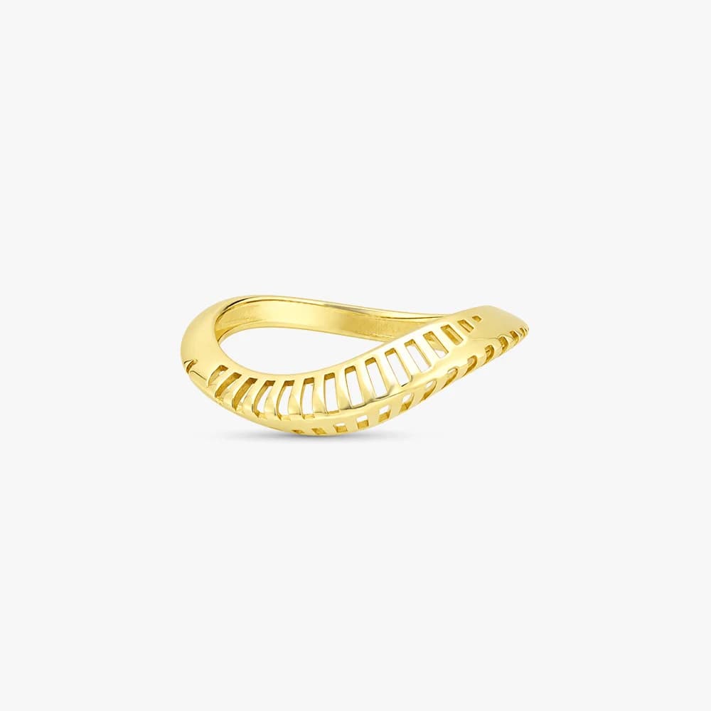 Gilded Crest Gold Ring — image 3